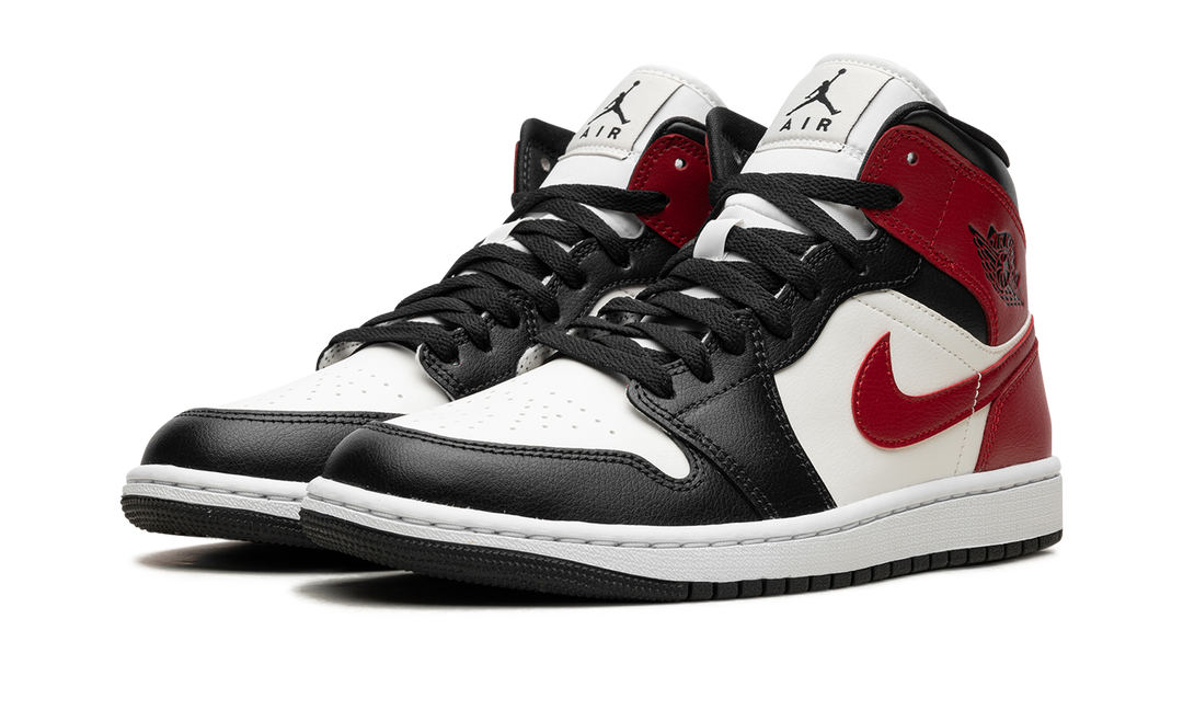 AIR JORDAN 1 MID GYM RED OFF NOIR WOMENS