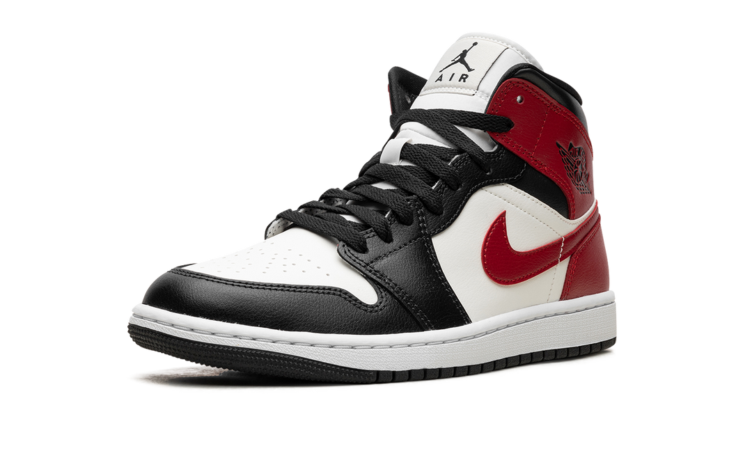 AIR JORDAN 1 MID GYM RED OFF NOIR WOMENS