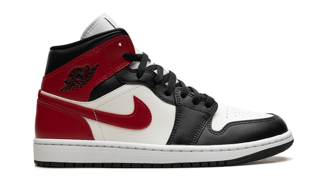 AIR JORDAN 1 MID GYM RED OFF NOIR WOMENS