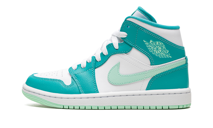 AIR JORDAN 1 MID ISLAND GREEN WOMENS
