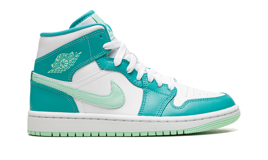 AIR JORDAN 1 MID ISLAND GREEN WOMENS