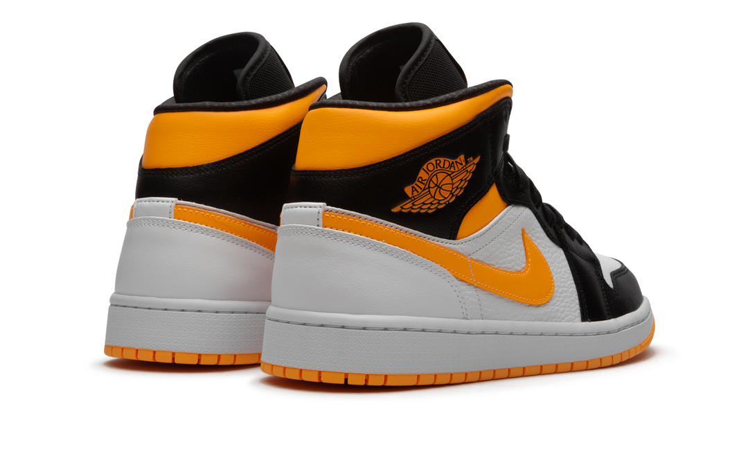 AIR JORDAN 1 MID LASER ORANGE BLACK WOMENS