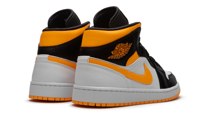 AIR JORDAN 1 MID LASER ORANGE BLACK WOMENS