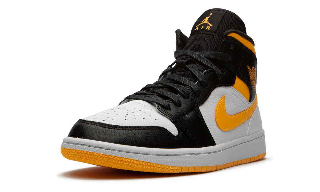 AIR JORDAN 1 MID LASER ORANGE BLACK WOMENS