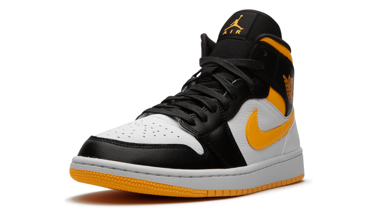 AIR JORDAN 1 MID LASER ORANGE BLACK WOMENS