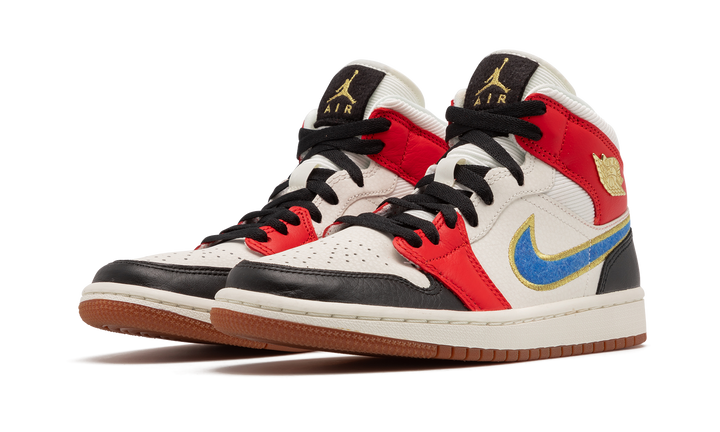 AIR JORDAN 1 MID LET(HER)MAN WOMENS