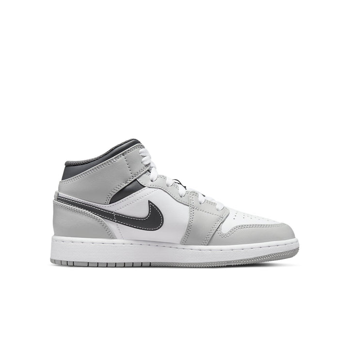 AIR JORDAN 1 MID LIGHT SMOKE GREY ANTHRACITE GS