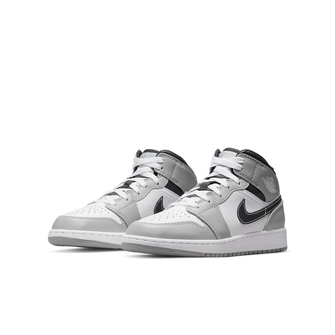 AIR JORDAN 1 MID LIGHT SMOKE GREY ANTHRACITE GS
