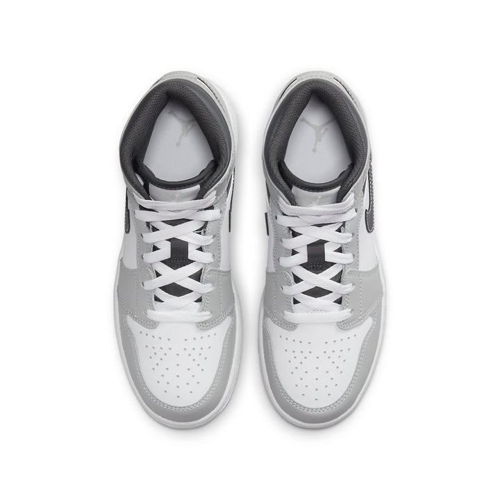 AIR JORDAN 1 MID LIGHT SMOKE GREY ANTHRACITE GS