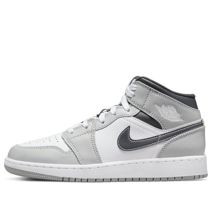 AIR JORDAN 1 MID LIGHT SMOKE GREY ANTHRACITE GS