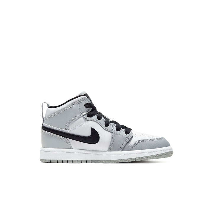 AIR JORDAN 1 MID LIGHT SMOKE GREY PS