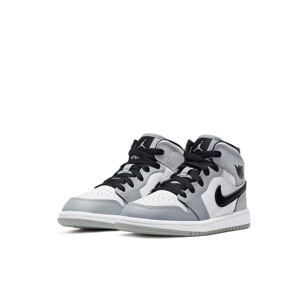 AIR JORDAN 1 MID LIGHT SMOKE GREY PS