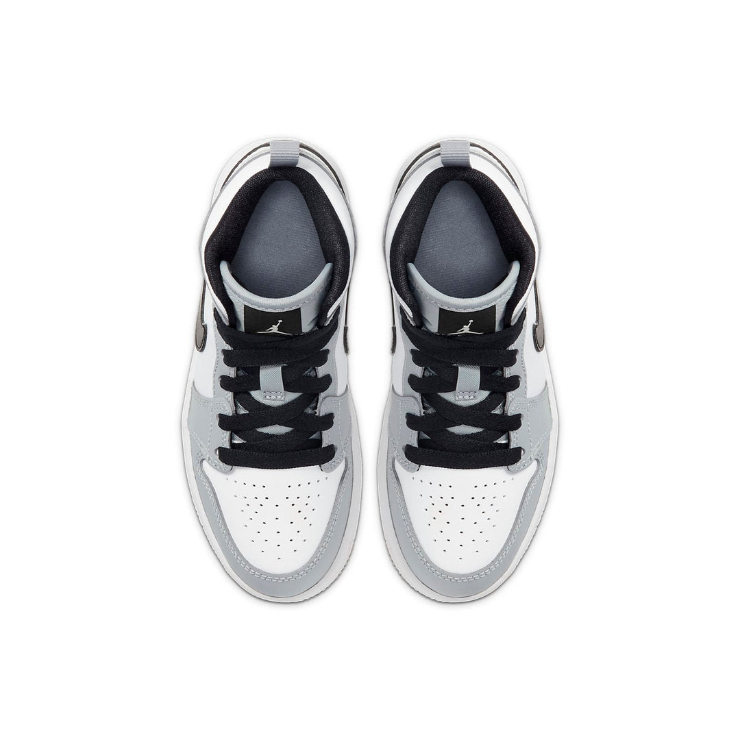 AIR JORDAN 1 MID LIGHT SMOKE GREY PS