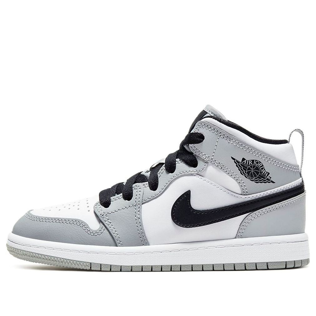 AIR JORDAN 1 MID LIGHT SMOKE GREY PS