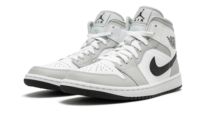 AIR JORDAN 1 MID LIGHT SMOKE GREY WOMENS