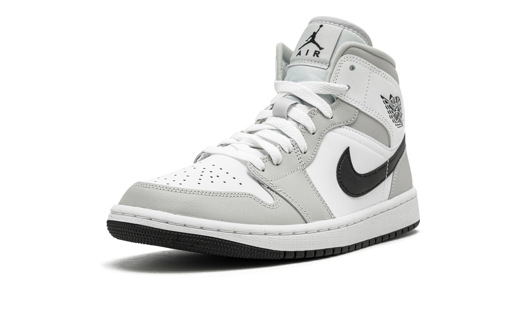 AIR JORDAN 1 MID LIGHT SMOKE GREY WOMENS