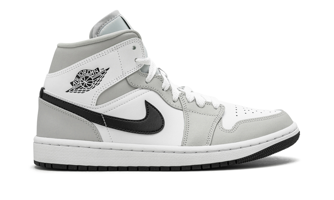 AIR JORDAN 1 MID LIGHT SMOKE GREY WOMENS