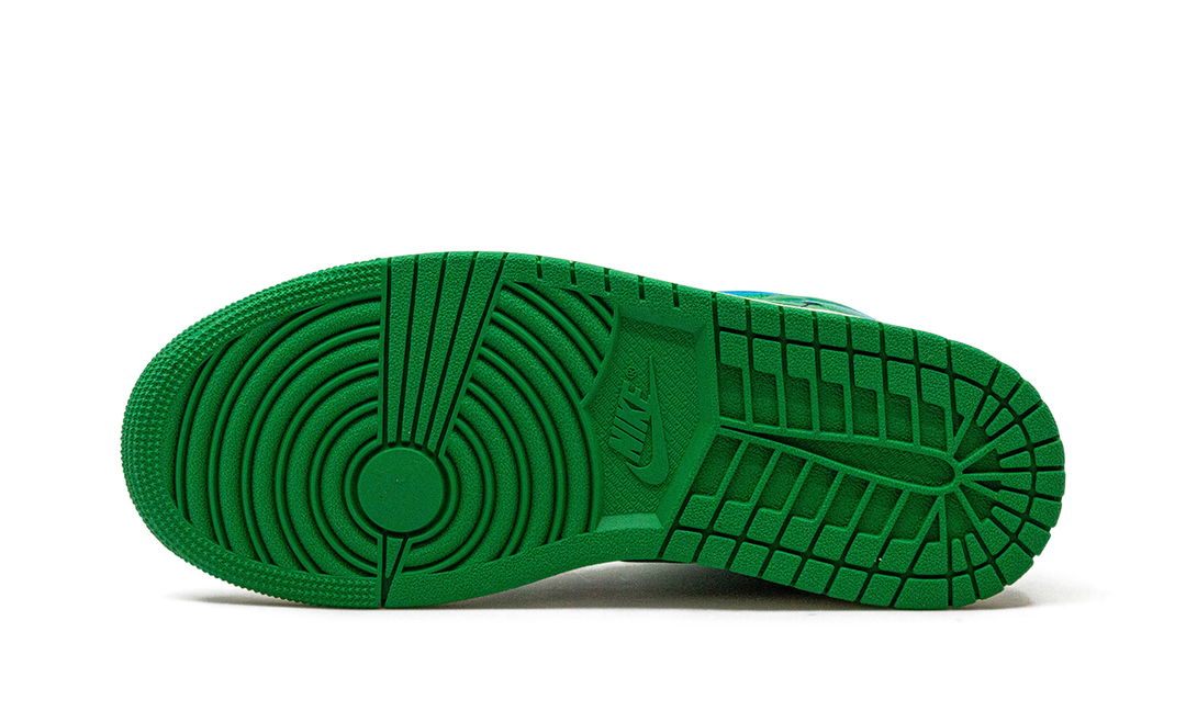 AIR JORDAN 1 MID LUCKY GREEN AQUA WOMENS