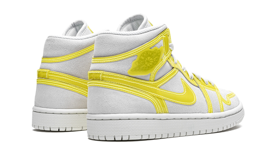 AIR JORDAN 1 MID LX OFF WHITE OPTI YELLOW WOMENS