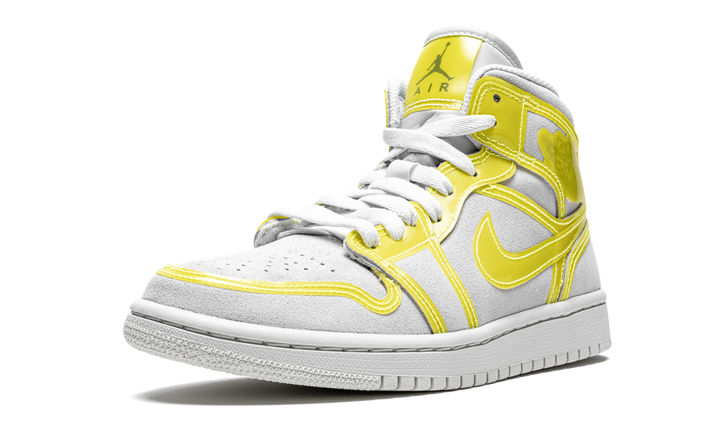 AIR JORDAN 1 MID LX OFF WHITE OPTI YELLOW WOMENS