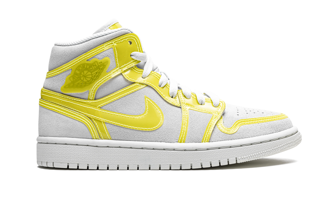 AIR JORDAN 1 MID LX OFF WHITE OPTI YELLOW WOMENS