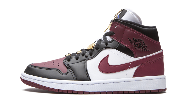 AIR JORDAN 1 MID MAROON BLACK GOLD PENDANTS