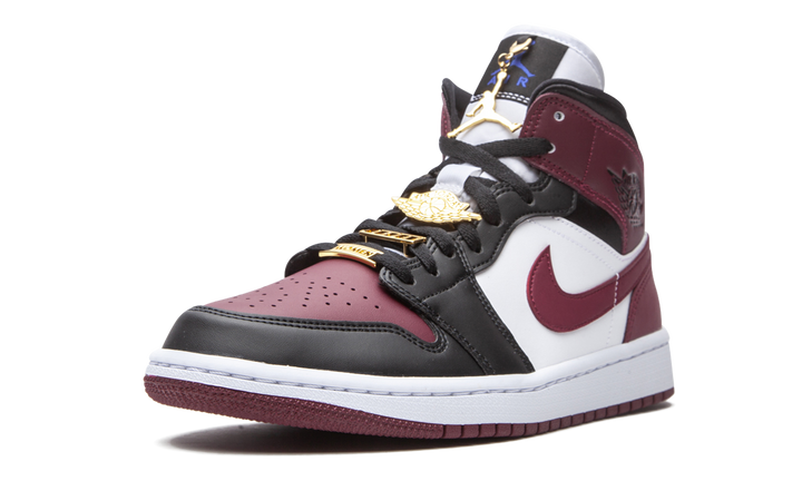AIR JORDAN 1 MID MAROON BLACK GOLD PENDANTS