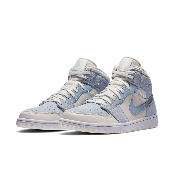 AIR JORDAN 1 MID MIXED TEXTURES BLUE