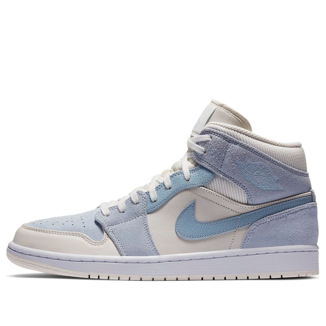 AIR JORDAN 1 MID MIXED TEXTURES BLUE