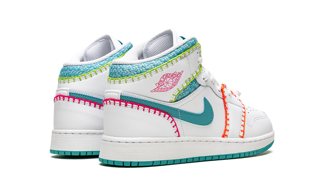 AIR JORDAN 1 MID MULTI KNIT GS