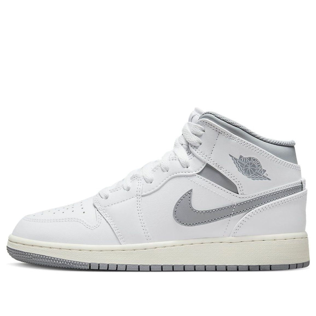 AIR JORDAN 1 MID NEUTRAL GREY GS