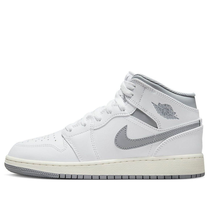 AIR JORDAN 1 MID NEUTRAL GREY GS