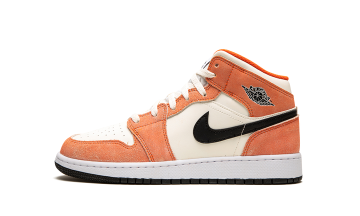AIR JORDAN 1 MID ORANGE SUEDE GS