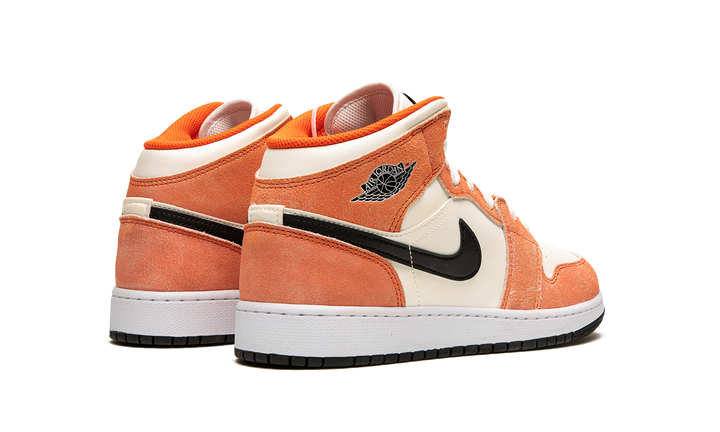 AIR JORDAN 1 MID ORANGE SUEDE GS