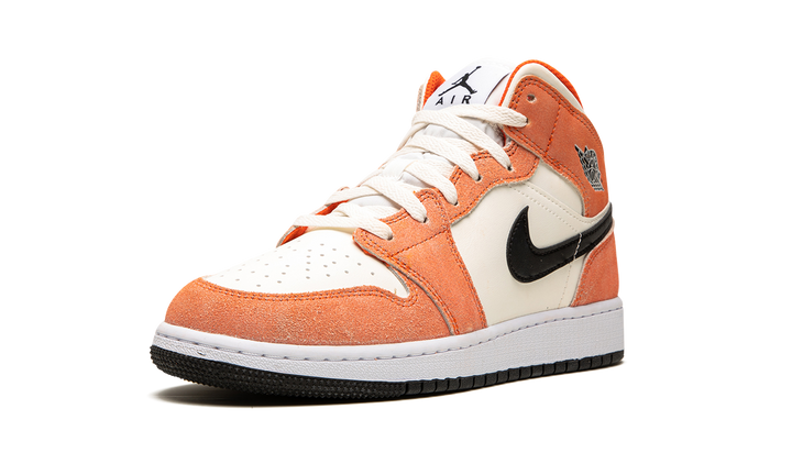 AIR JORDAN 1 MID ORANGE SUEDE GS