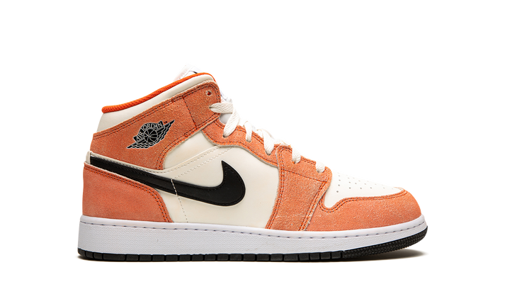 AIR JORDAN 1 MID ORANGE SUEDE GS