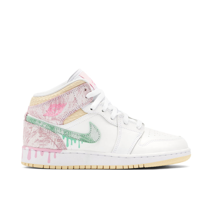 AIR JORDAN 1 MID PAINT DRIP GS