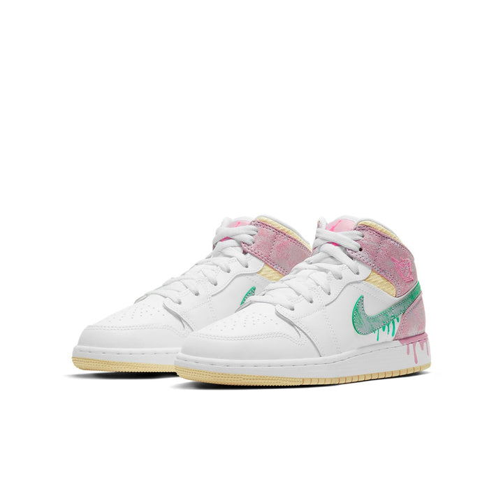 AIR JORDAN 1 MID PAINT DRIP GS