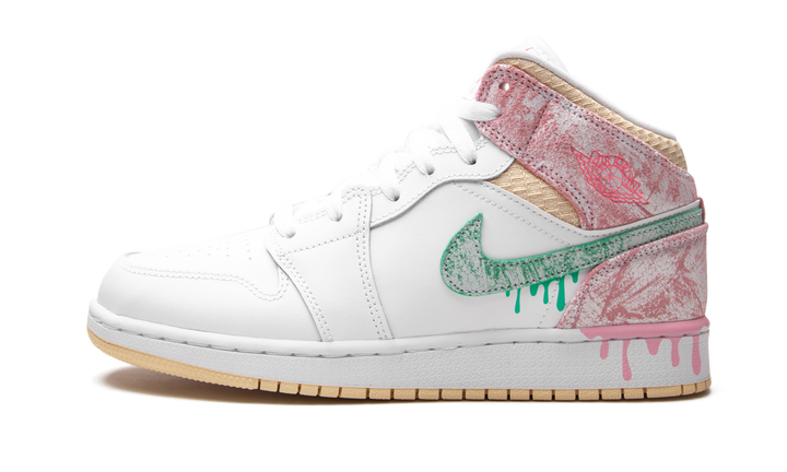 AIR JORDAN 1 MID PAINT DRIP GS