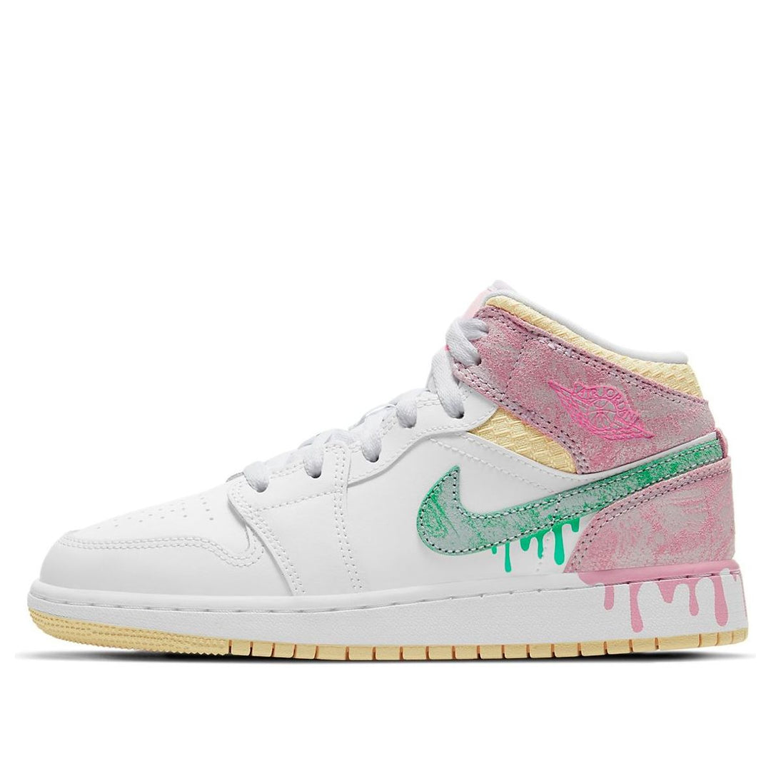 AIR JORDAN 1 MID PAINT DRIP GS