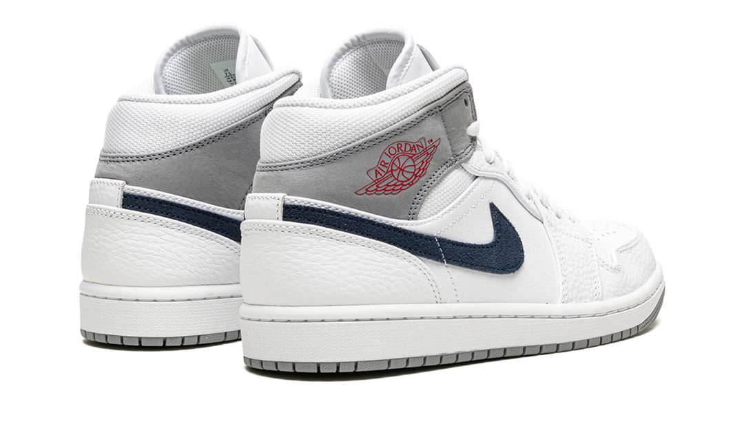 AIR JORDAN 1 MID PARIS WHITE