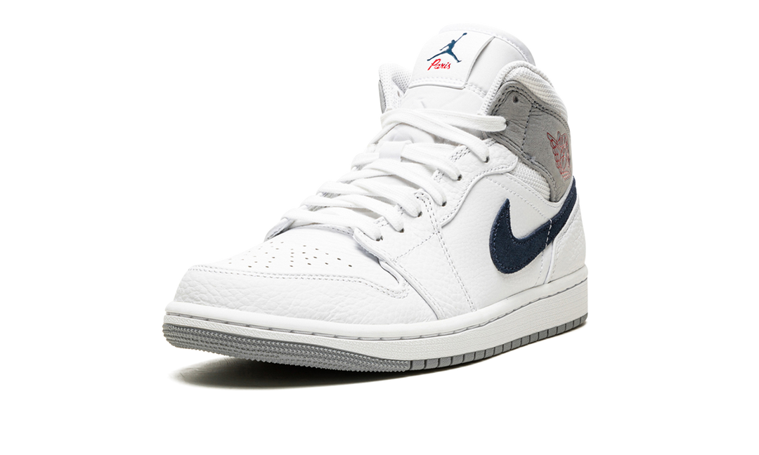 AIR JORDAN 1 MID PARIS WHITE