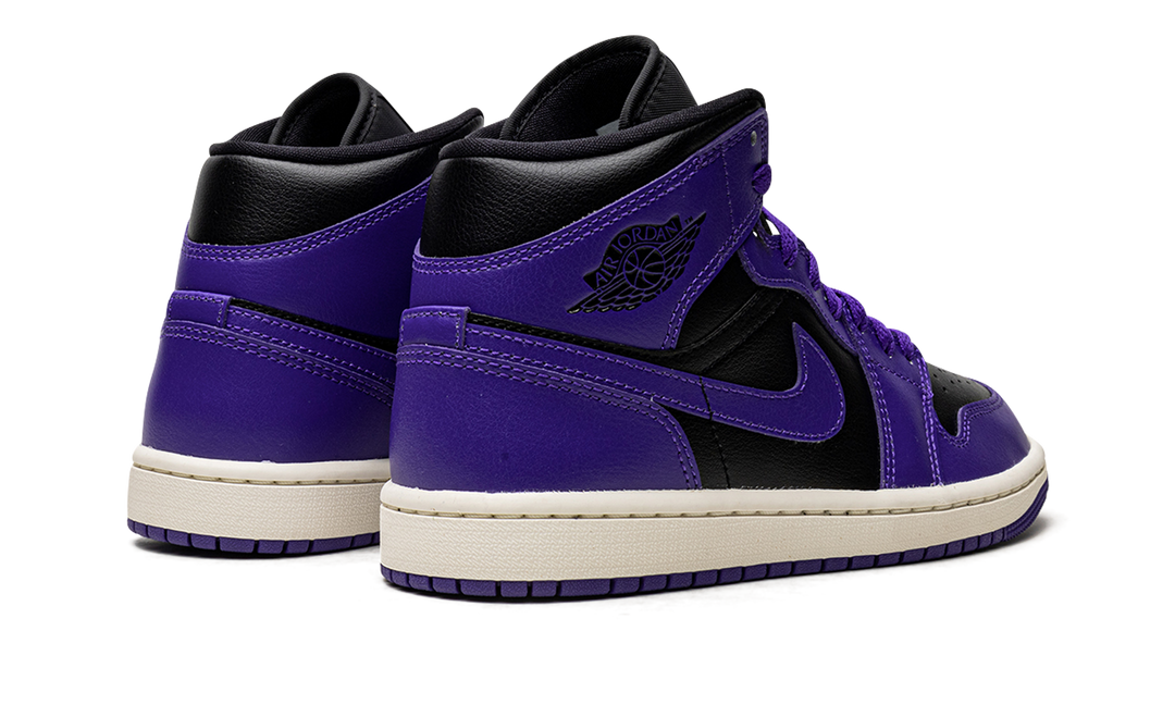 AIR JORDAN 1 MID PURPLE BLACK WOMENS