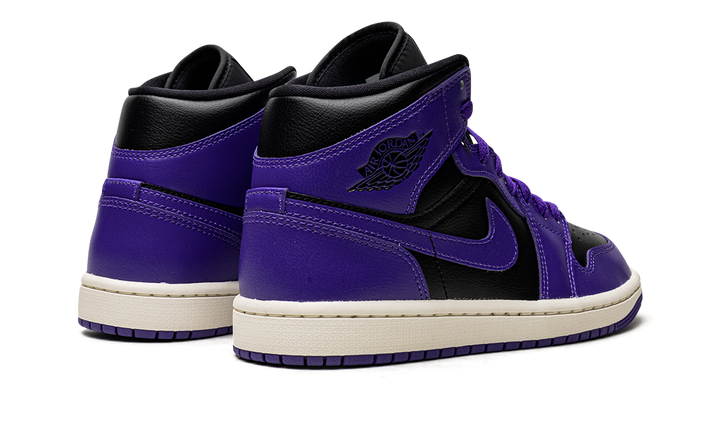 AIR JORDAN 1 MID PURPLE BLACK WOMENS