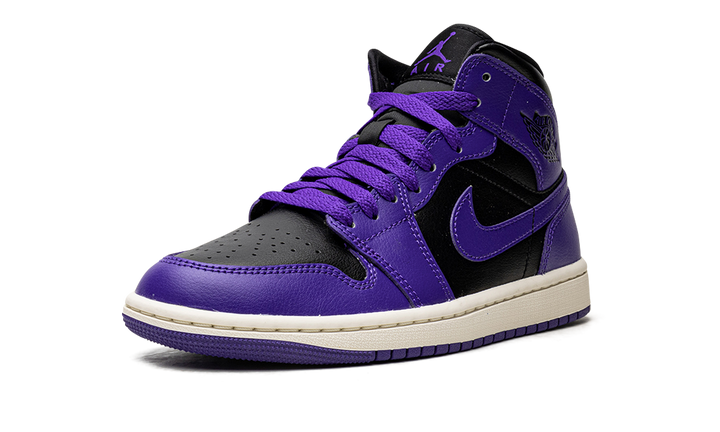 AIR JORDAN 1 MID PURPLE BLACK WOMENS