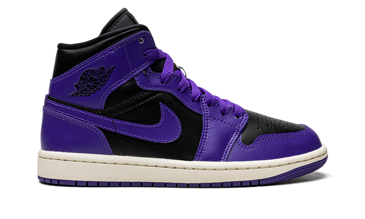 AIR JORDAN 1 MID PURPLE BLACK WOMENS