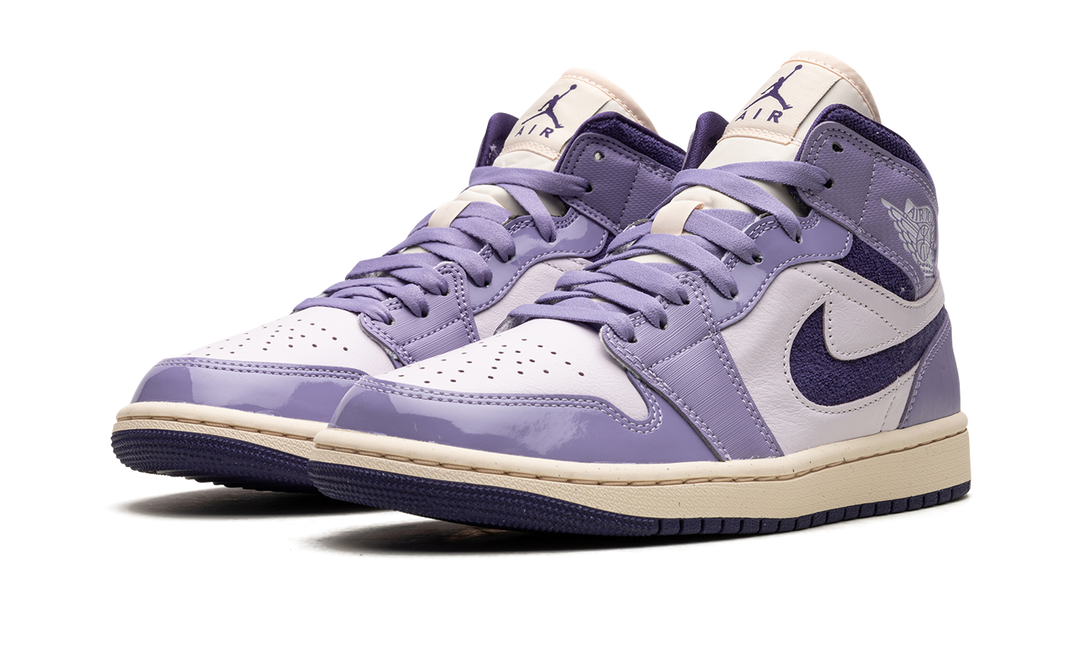 AIR JORDAN 1 MID PURPLE CHENILLE WOMENS