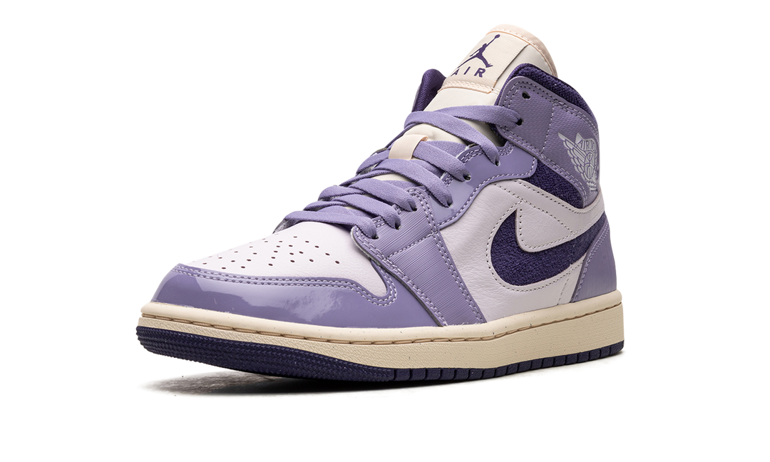 AIR JORDAN 1 MID PURPLE CHENILLE WOMENS