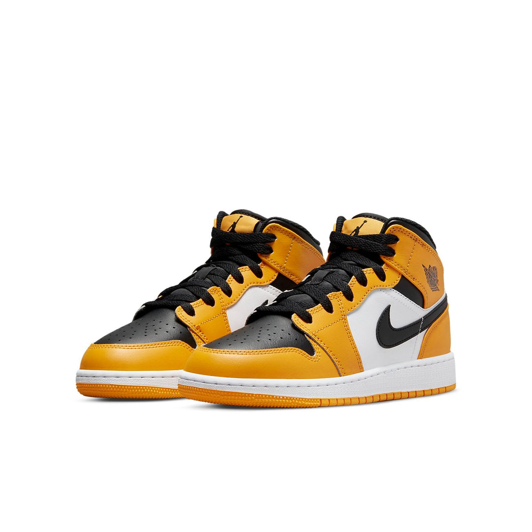 AIR JORDAN 1 MID REVERSE YELLOW TOE GS
