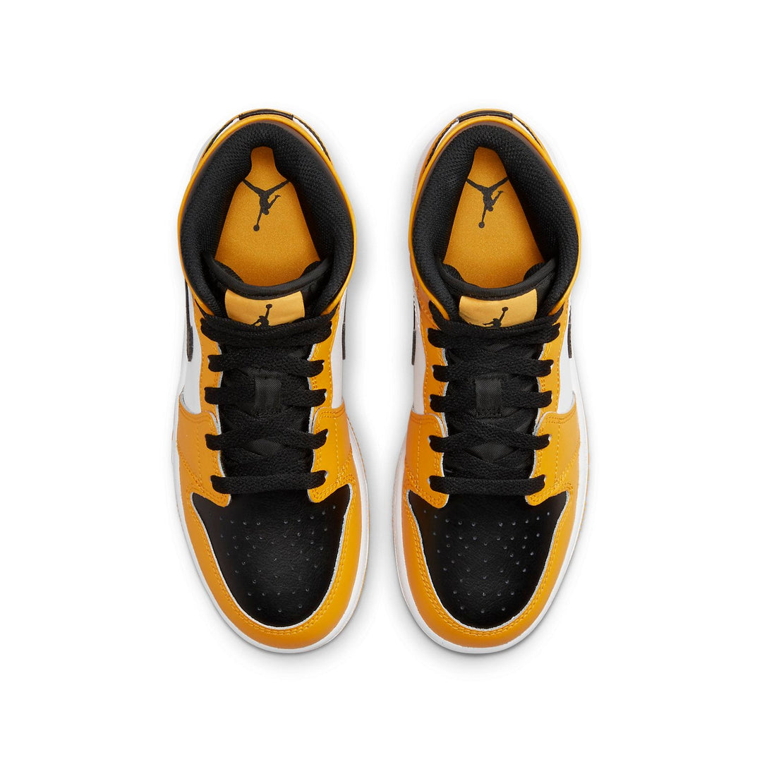 AIR JORDAN 1 MID REVERSE YELLOW TOE GS